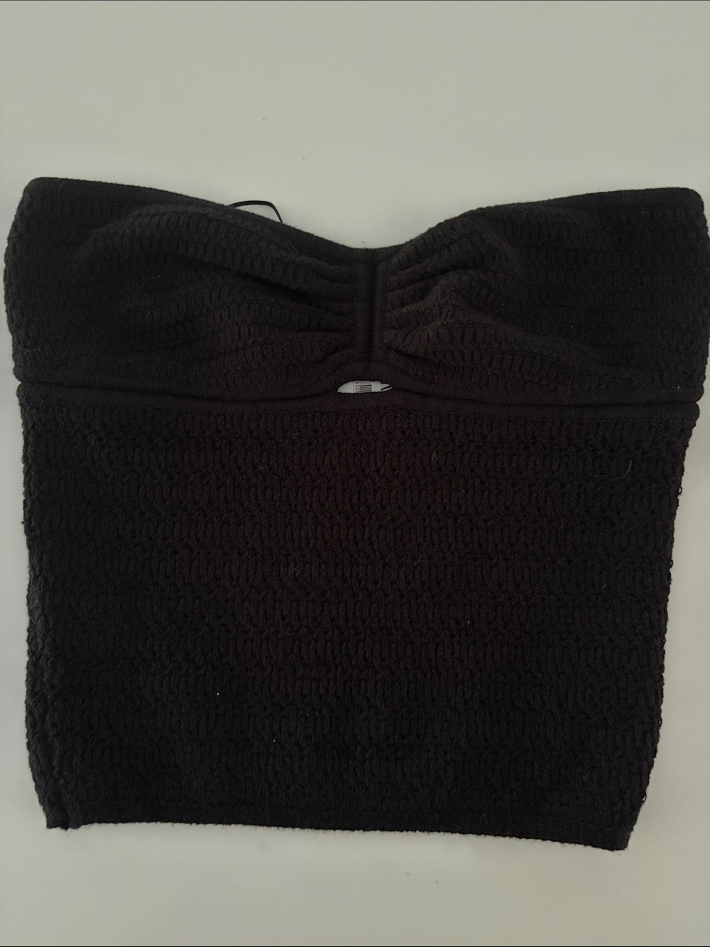 Miss Love Black Knit Strapless Tube Top. Size M